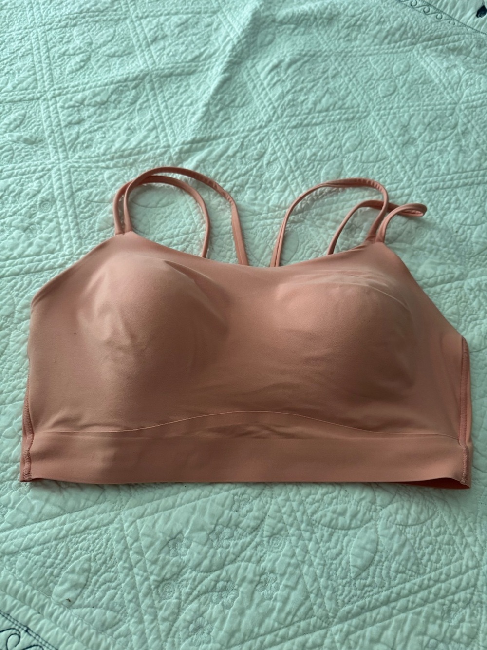 Soma Seamless Peach Bralette with Double Straps